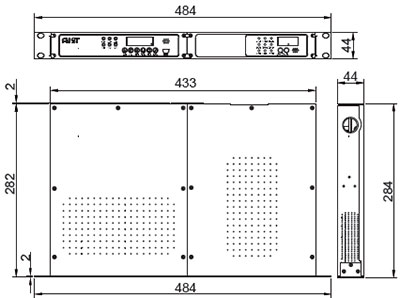 FMST-FXR061吸氣式感煙火災
探測器與電源橫向裝配圖
